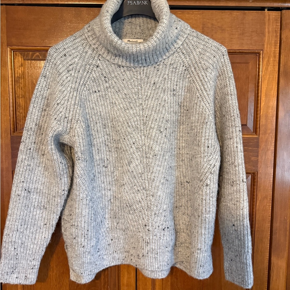 Gray Turtleneck Sweater